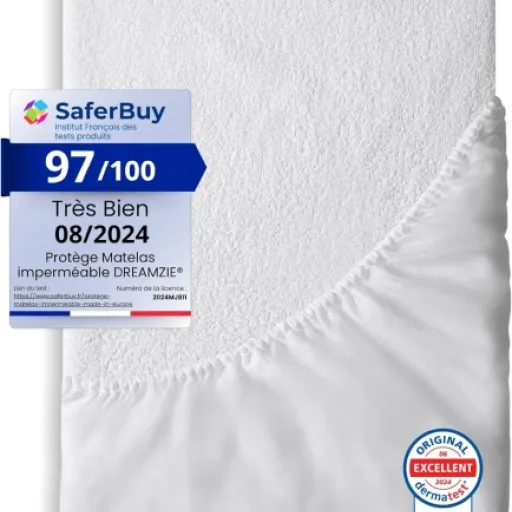 Test Dreamzie Protège Matelas 90x190 : l’alèse imperméable qui fait le job sans prise de tête