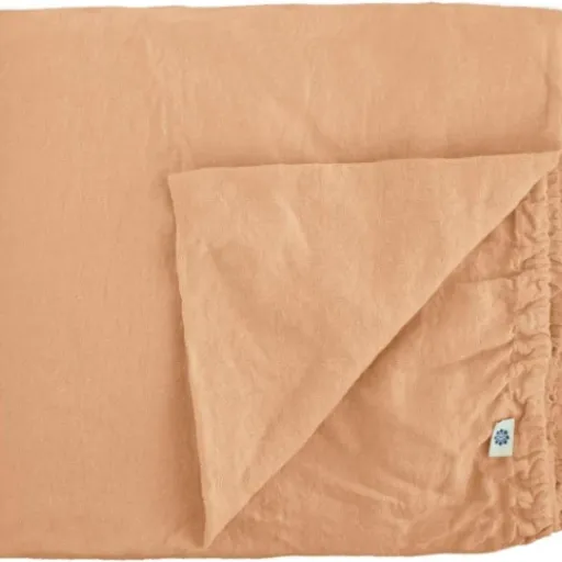 Test Drap Housse Alicia 100% lin lavé corail : le confort du lin, mais pas sans défauts