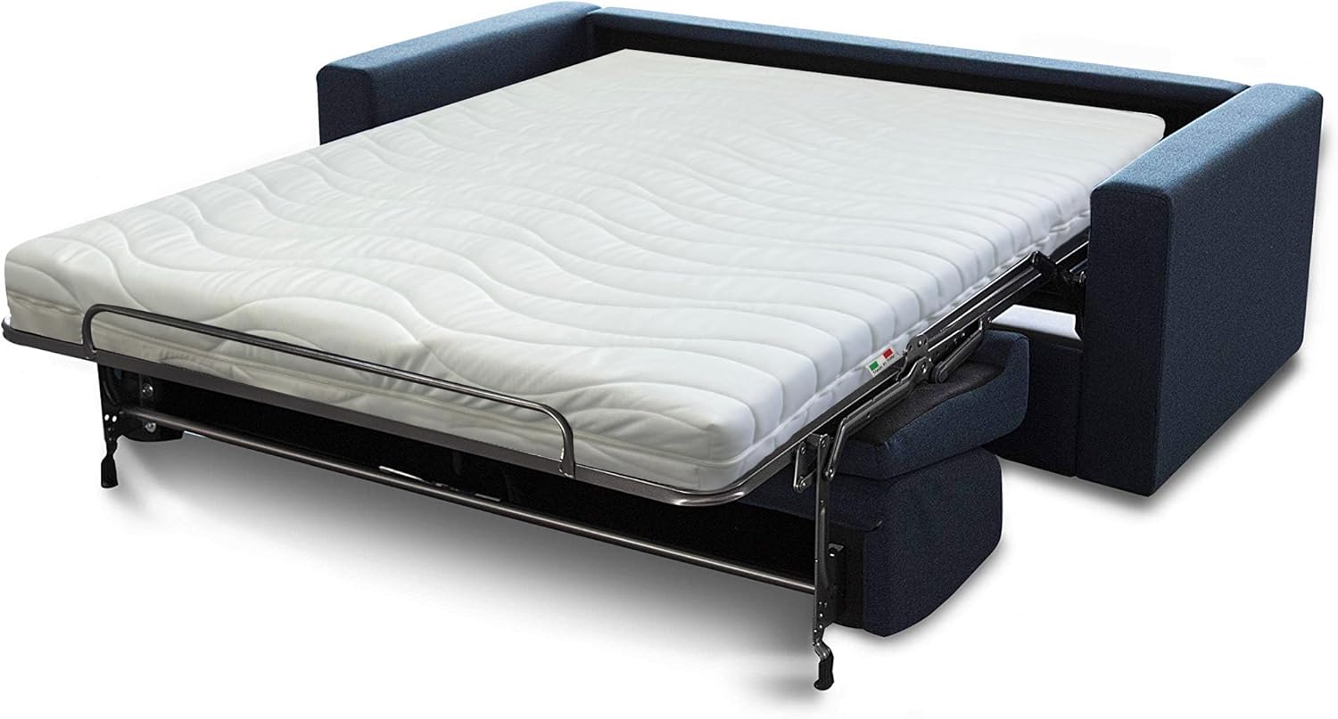 ® Matelas pour canapé lit 140 x 190 cm, hauteur 12 cm, (certifié OEKO-TEX® et CERTIPUR™), tissu 3D thermorégulable, amovible et lavable 140 x 90 cm
