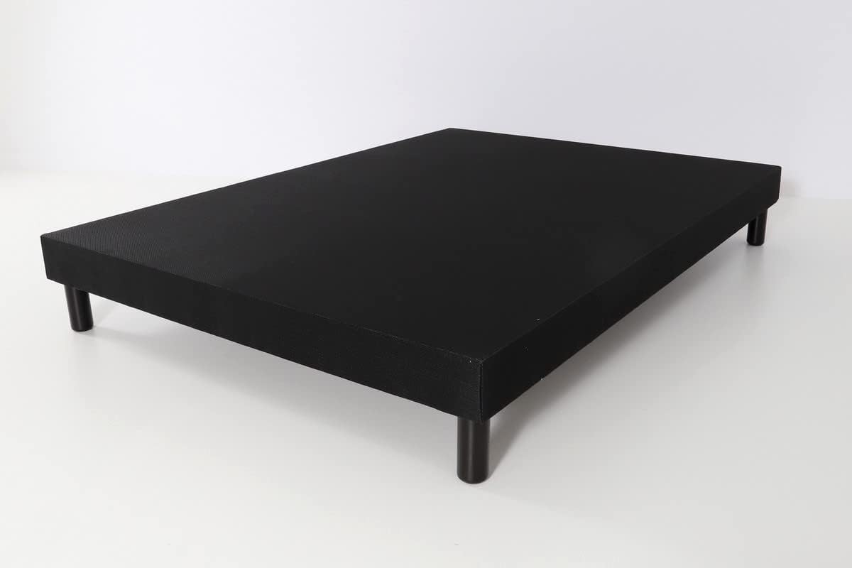 Sommier tapissier VOLIGE DÉCO 160x200 Noir + 4 Pieds