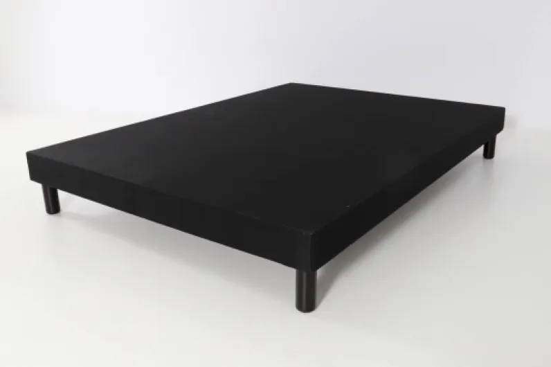 Sommier tapissier VOLIGE DÉCO 160x200 Noir + 4 Pieds