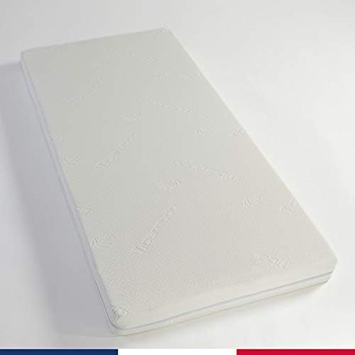 Matelas 80x160 déhoussable antibactérien 12cm Made in France