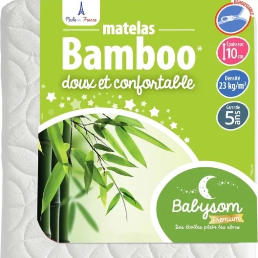 Avis Babysom Matelas Bébé Bamboo 60x120 : un matelas français simple, doux et bien pensé