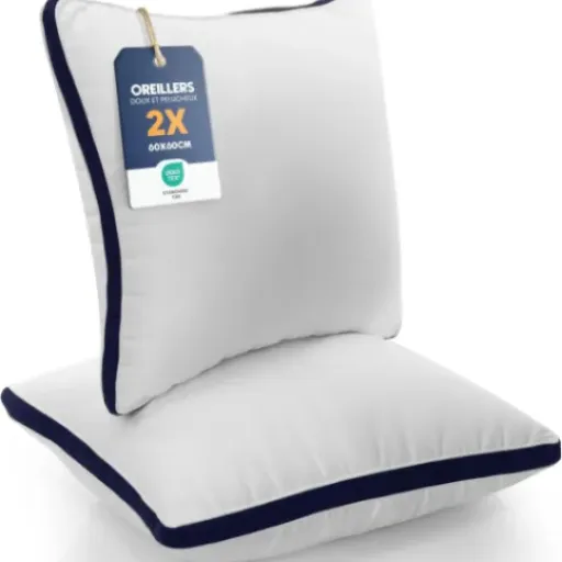 Avis Utopia Bedding Oreillers 60x60 cm : le duo d’oreillers moelleux qui mise sur le confort simple