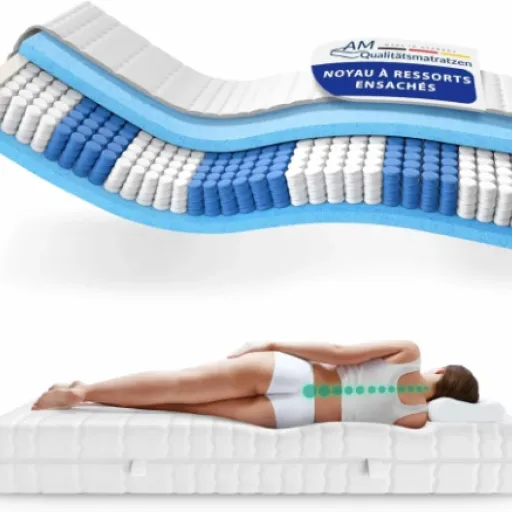 Avis AM Qualitätsmatratzen 90x200 : un matelas à ressorts ensachés ferme et sérieux pour adultes