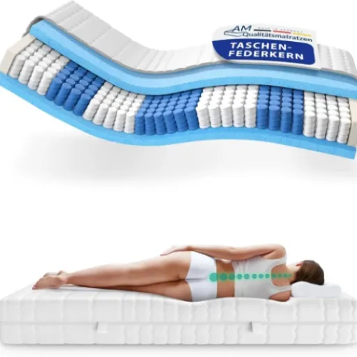 Avis AM Qualitätsmatratzen 135x180 Ferme : un matelas à ressorts costaud pour gabarits lourds