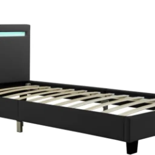 Avis Juskys Lit rembourré Verona 90x200 : un lit LED moderne pas cher mais perfectible