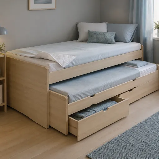 Choisir un lit gigogne avec rangement : confort, accessoires et entretien du matelas