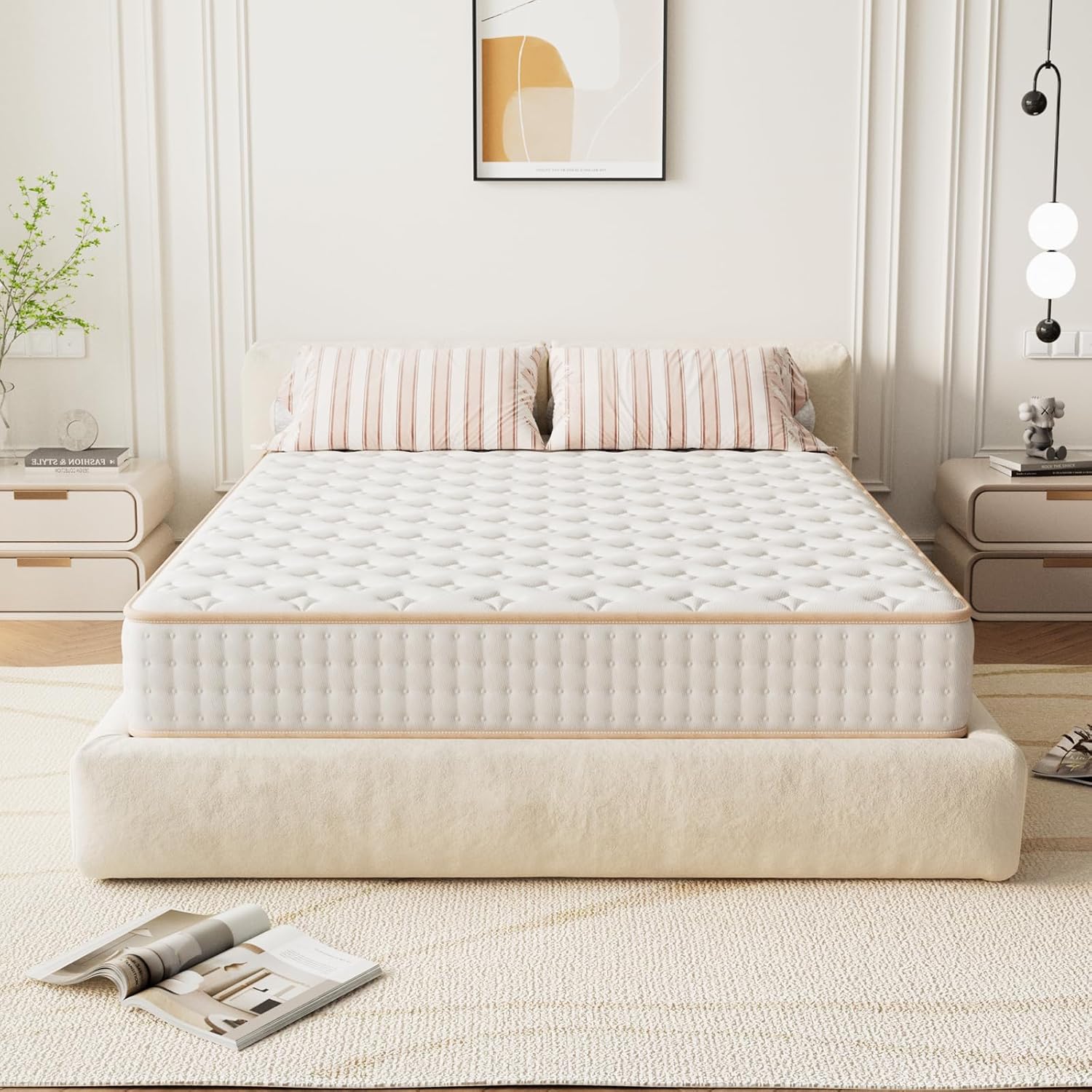 Matelas en Mousse, Épaisseur18cm,Parfait Soutien Haute Resilience Ultra Respirante, Matelas réversible à Deux Faces entièrement utilisables(90×190cm)*2 Épaisseur 18 90x190cm matelas(2 pieces，Style 1)
