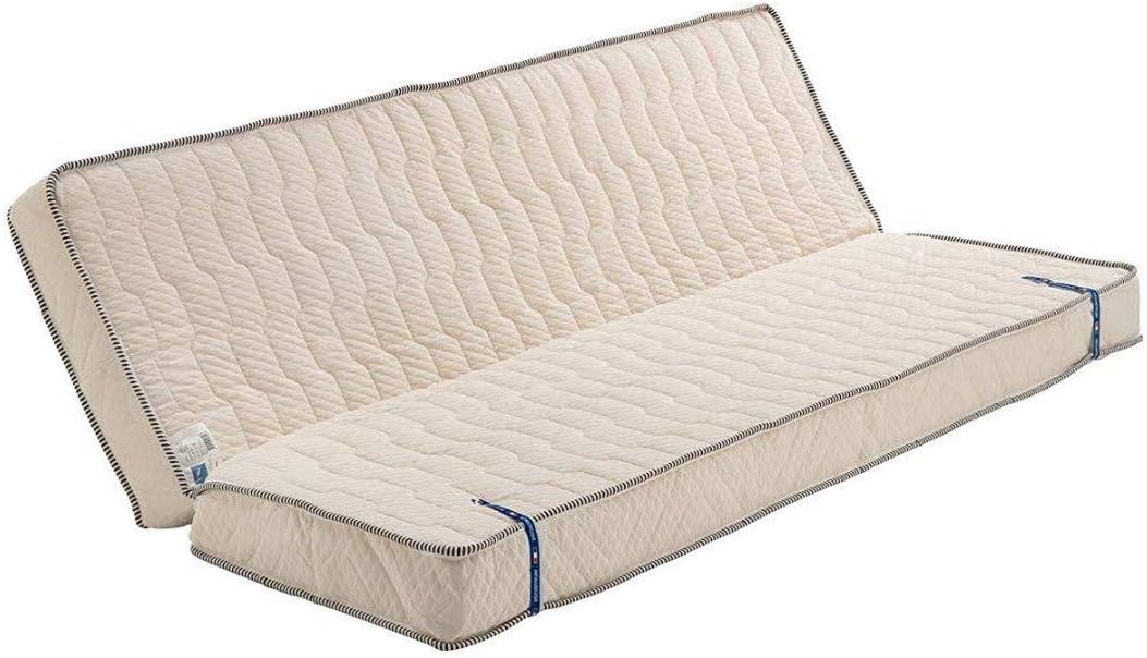 Provence Literie Matelas Ferme pour Clic Clac 130x190 x 20 cm - Dim Assise 60 cm - 5 Zones de Confort - Noyau Mousse Poli Lattex Haute Résilience - Hypoallergénique
