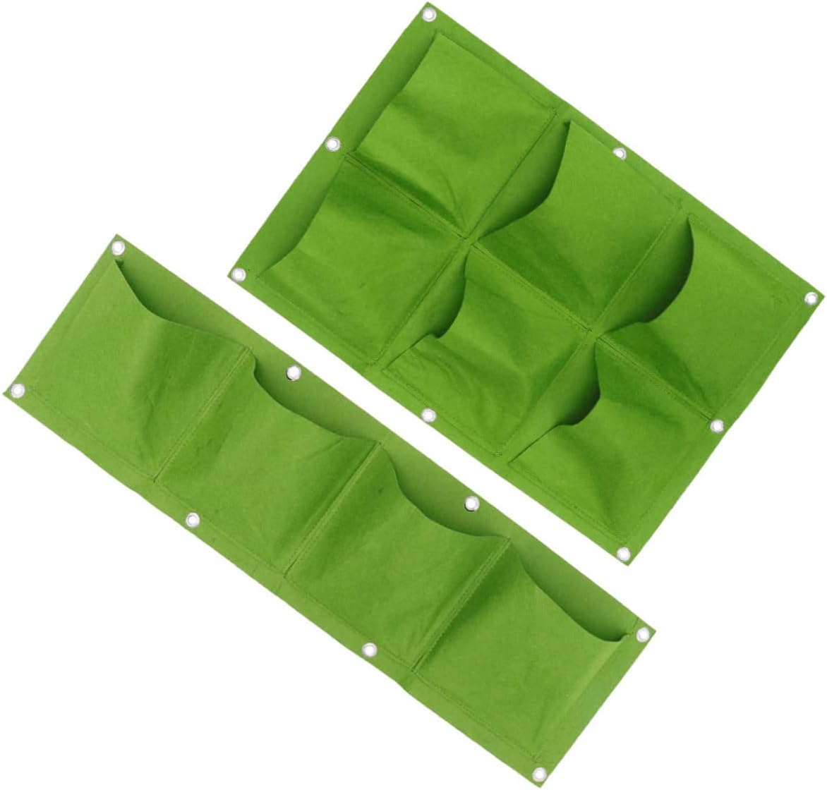 HANABASS 2 Pièces de Plantation Suspendu au Mur Plafond Rester Usine lit de Jardin surélevé Jardin Vertical Wall jardinière Verticale de Plantation de Poches Feutre Green