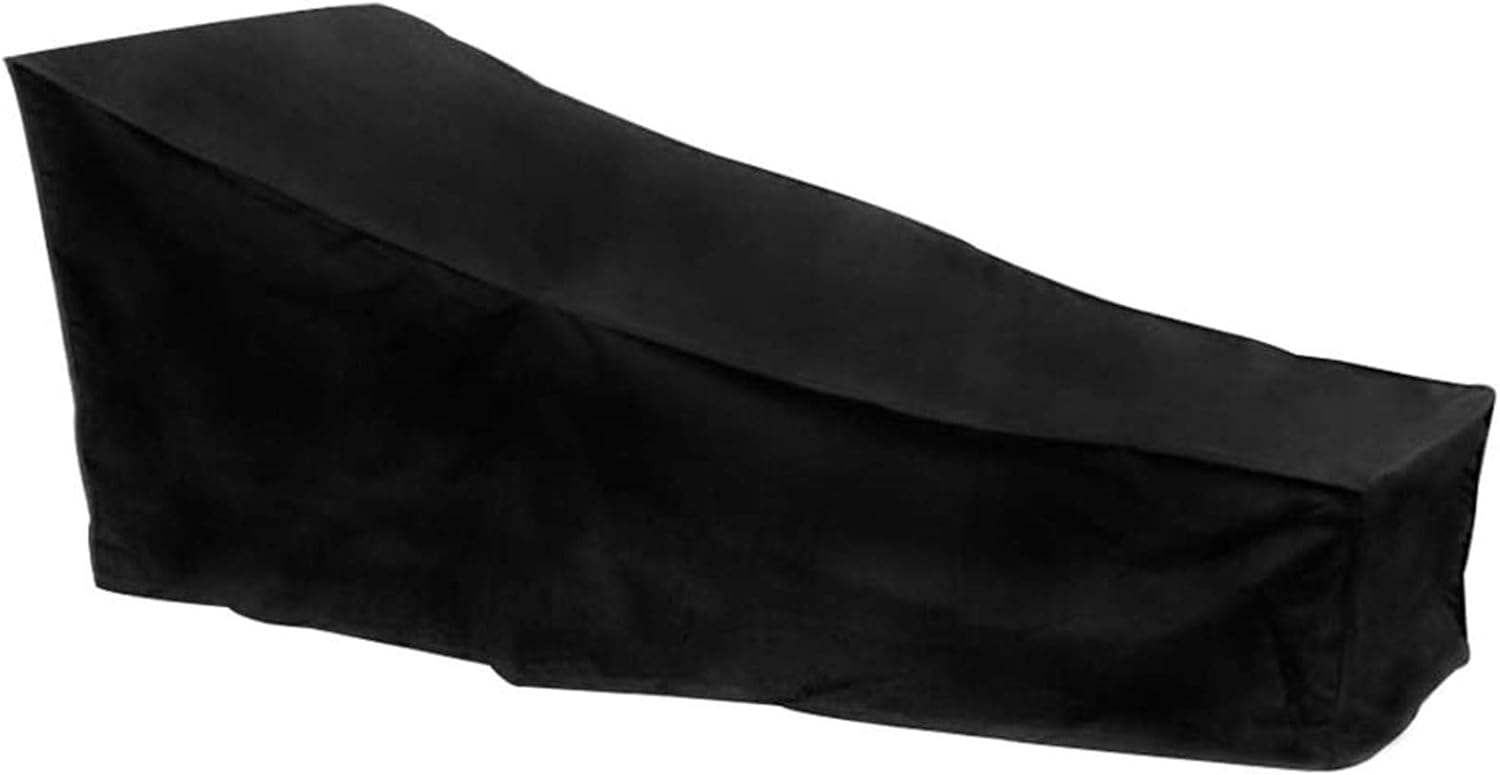 TIMESETL Housse Transat pour Chaise Longue de Jardin Imperméable Housses de Bains de Soleil Coupe-Vent, Anti-UV, Anti-Poussière, Tissu Oxford, Housse de Protection Bain de Soleil (200x75x40/80cm)