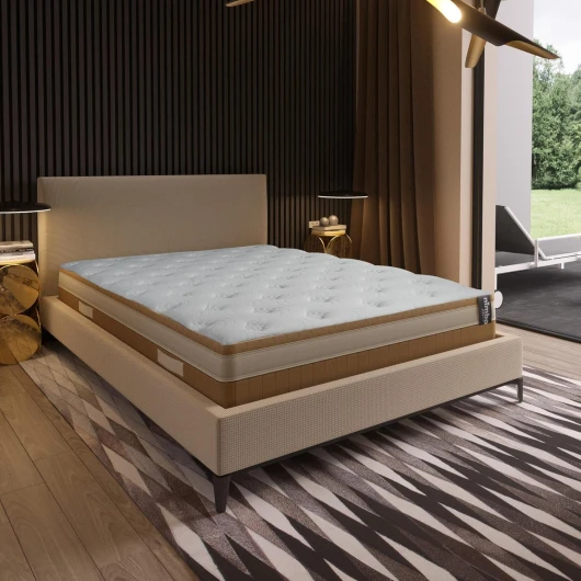 Hybrid Matelas Robuste 160 x 200 x 30 cm Confort Optimal - Hauteur 30 cm - Technologie à Ressorts ensachés 7 Zones - Mousse de Soutien Flexible - Certificat Oeko-Tex, Certipur et ISO