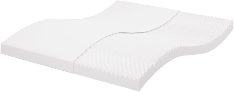 Matelas en Mousse Blanc 200x220 cm 7 Zones dureté 20 ILD, Matelas de lit, Matelas de lit de Jour, Matelas en Mousse pour lit Double