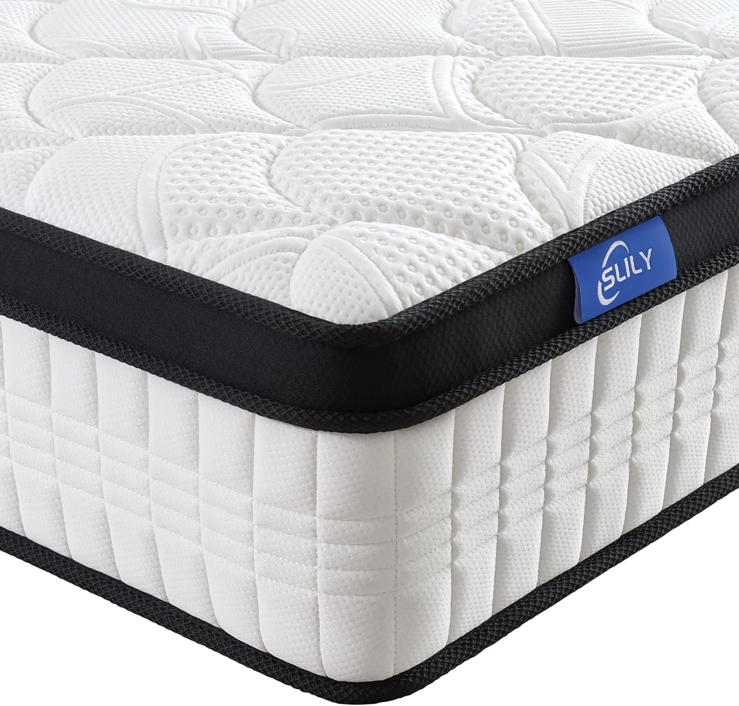 Matelas 180x200 26cm Épaisseur Matelas 180x200 Ressort Ensachés- Soutien Ergonomique 7 Zones,H4 Dureté Moyenne,Respirantt,Mousse à Mémoire de Forme Haute Densité,Matelas de lit d'adulte