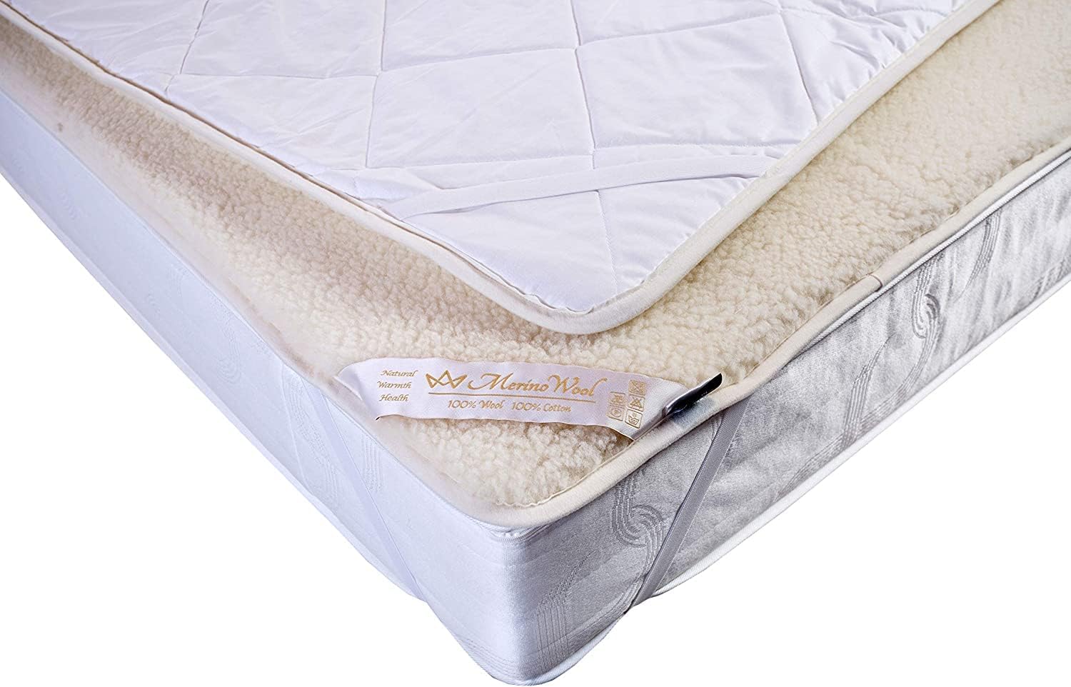 Merino Surmatelas réversible 100% Laine d'agneau SURMATELAS Idéal Cadeau ! Produit Naturel !