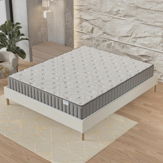Matelas Orionis 120 x 190 cm- Technologie Hybrid: Mousse HDensité + Mousse MÉMOIRE De Forme- Ép 16cm- Soutien Tonique & Enveloppant- Label sanitized(Anti bactérien/acarien)