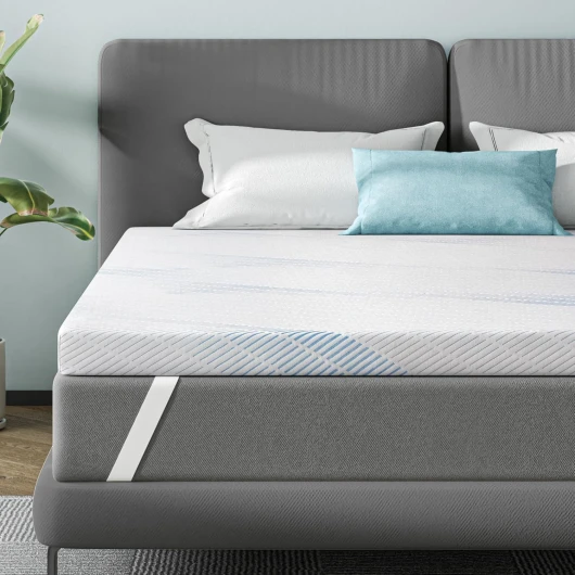 Surmatelas 160 x 200 - sur-Matelas 2 Personnes Mémoire de Forme Gel - Soutien Ergonomique - Housse Hypoallergénique Amovible et Lavable - Épaisseur 7 cm