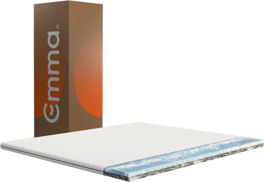 Premium Surmatelas 160x200cm, 6cm D'épaisseur, Mousse HRX Réversible pour Un Confort Personnalisé, Respirant et Lavable avec Housse UltraDry