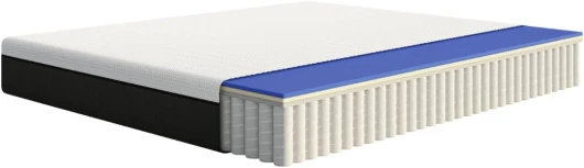 Matelas Hybrid II - Mousse à mémoire de Forme et Ressorts ensachés - 90x200 cm - Hauteur 25cm - Moyen-Ferme (H7) - Soutien à 7 Zones - Ergonomique - Ultra-Respirant - Durable - Housse Lavable
