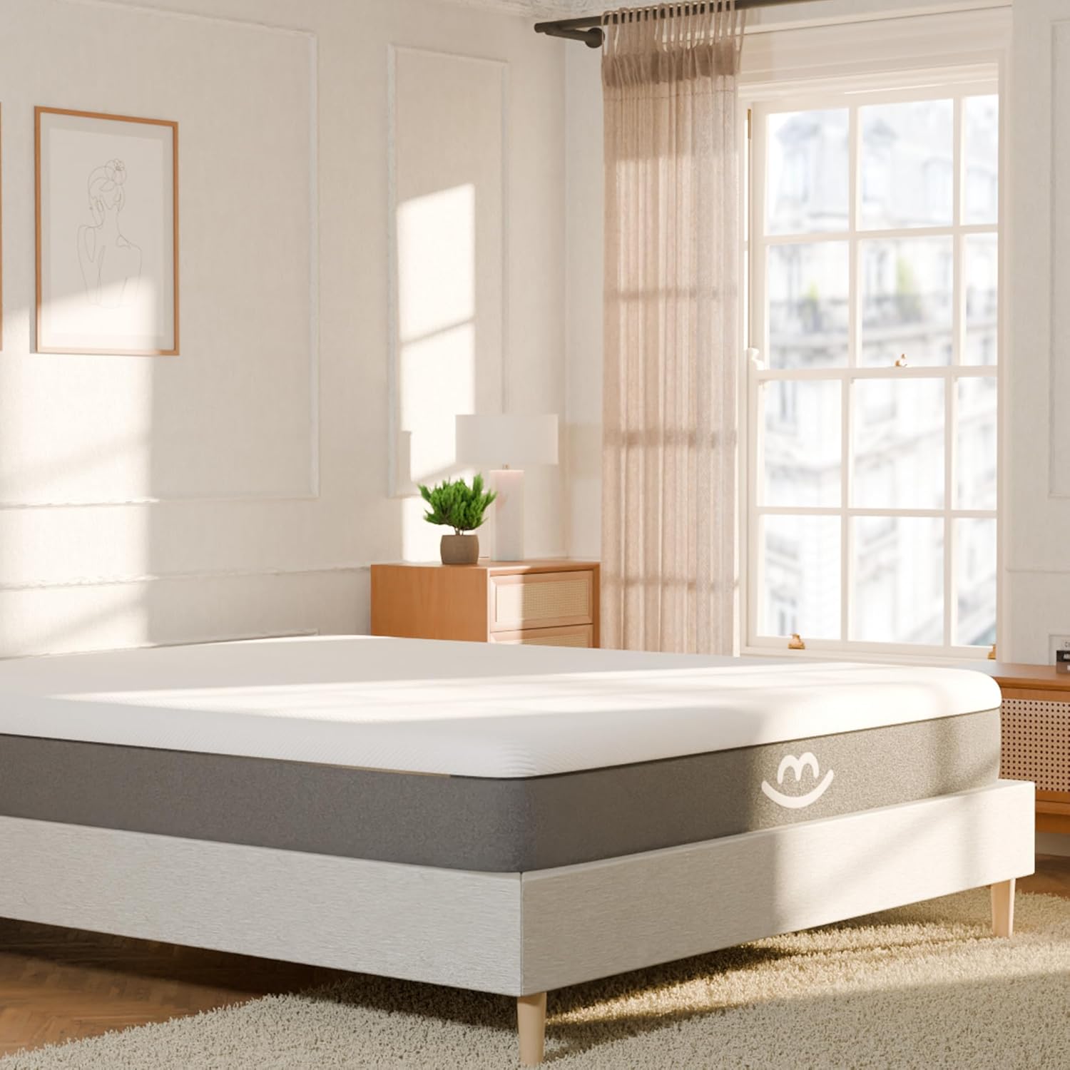 Matelas Latex et Mousse 160x200cm - 25cm Épaisseur - Gel Mousse à Mémoire Forme et Latex 100% Naturel et 5 Couches de mousses Gaia - 2 Faces de couchages - Soutien : mi-Ferme