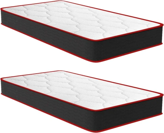 IZTOSS Matelas Lot 2 90x190 - Luxe Matelas de Lit d'Adulte et d'enfant - Mousse à Mémoire - 7 Zones de Confort Mousse Mémoire Adaptative Matelas 90x190cm-2 pièces