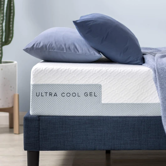 Ultra Cool Gel Matelas mousse mémoire de forme - Matelas réglable composé de 7 zones - 180 x 200 cm - Hauteur de 25 cm - Matelas dans une boîte - OEKO-TEX 25 cm Unique 180 x 200 cm