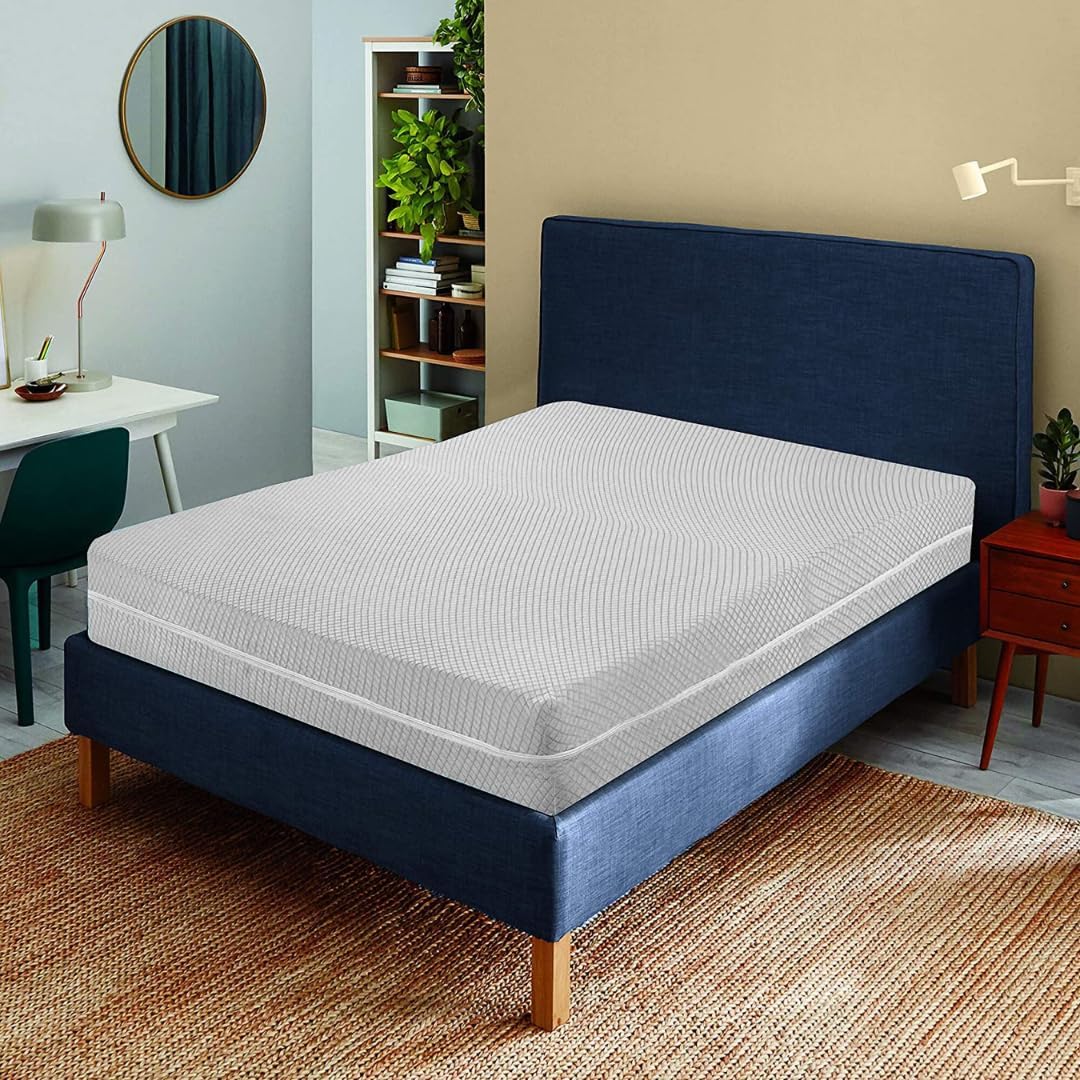 Teide - Protège-Matelas - Housse de Matelas - Housse de Matelas avec Fermeture éclair - Anti-acariens - Lavable - Lit de 105 cm, Gris Lit 105 cm Gris