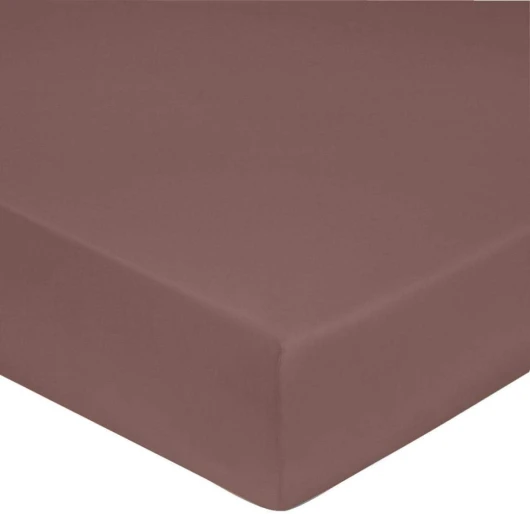 Drap Housse 100% 'Satin de Coton Peigné / 80 Fils/cm² (Bois de Rose, Drap Housse Satin de Coton Peigné 160 x 200 cm) 160 x 200 cm Bois de Rose