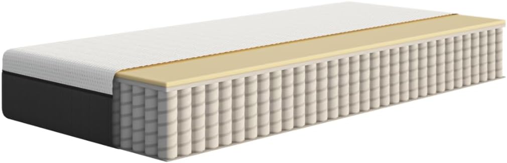 Matelas Original II - Mousse à mémoire de Forme, Ressorts ensachés - 160x200 cm - Hauteur 22 cm - Moyen-Ferme (H7) - Soutien à 7 Zones - Ergonomique - Ultra Respirant - Durable - Housse Lavable 160 x 200 cm Nouveau modèle