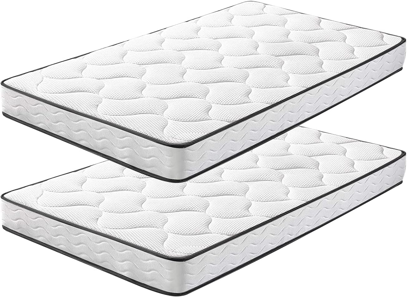 IZTOSS Lot de 2 Matelas 90x200cm Matelas Memoire de Forme Luxe Matelas de Lit d'Adulte et d'enfant Épaisseur 15cm Mousse A Mémoire-90x200-2 pièces