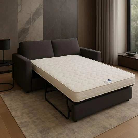 KD Matelas pour Canapé lit 140x200 Face de Contact Latex de densité 80 Kg/m3 et Mousse Rembourrage 100% polesther - Hauteur 15 cm - Soutien Ferme - FIRST15 140 x 200 cm