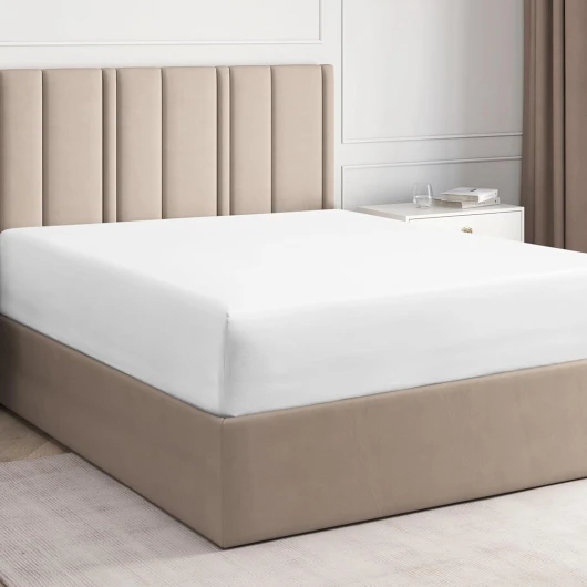 Drap-Housse - Dimensions 100 x 200 cm - 100% en Coton - Drap-Housse pour Matelas jusqu'à 30 cm de Hauteur - Literie de Haute qualité en Coton, 400 Fils - Certifié Oeko-TEX - Pack Simple - Blanc 100 x 200 cm 01 - Blanc