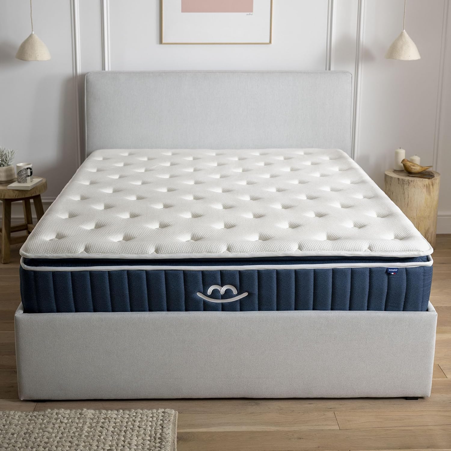 Matelas Hybride Luxe 140x190 cm - Épaisseur 30cm - Victoria Élu Produit de l'Année 2025 - Soutien Ferme - Accueil Enveloppant - Mousse à Mémoire Forme & Ressorts Ensachés 30cm Hybride 140 x 190 cm