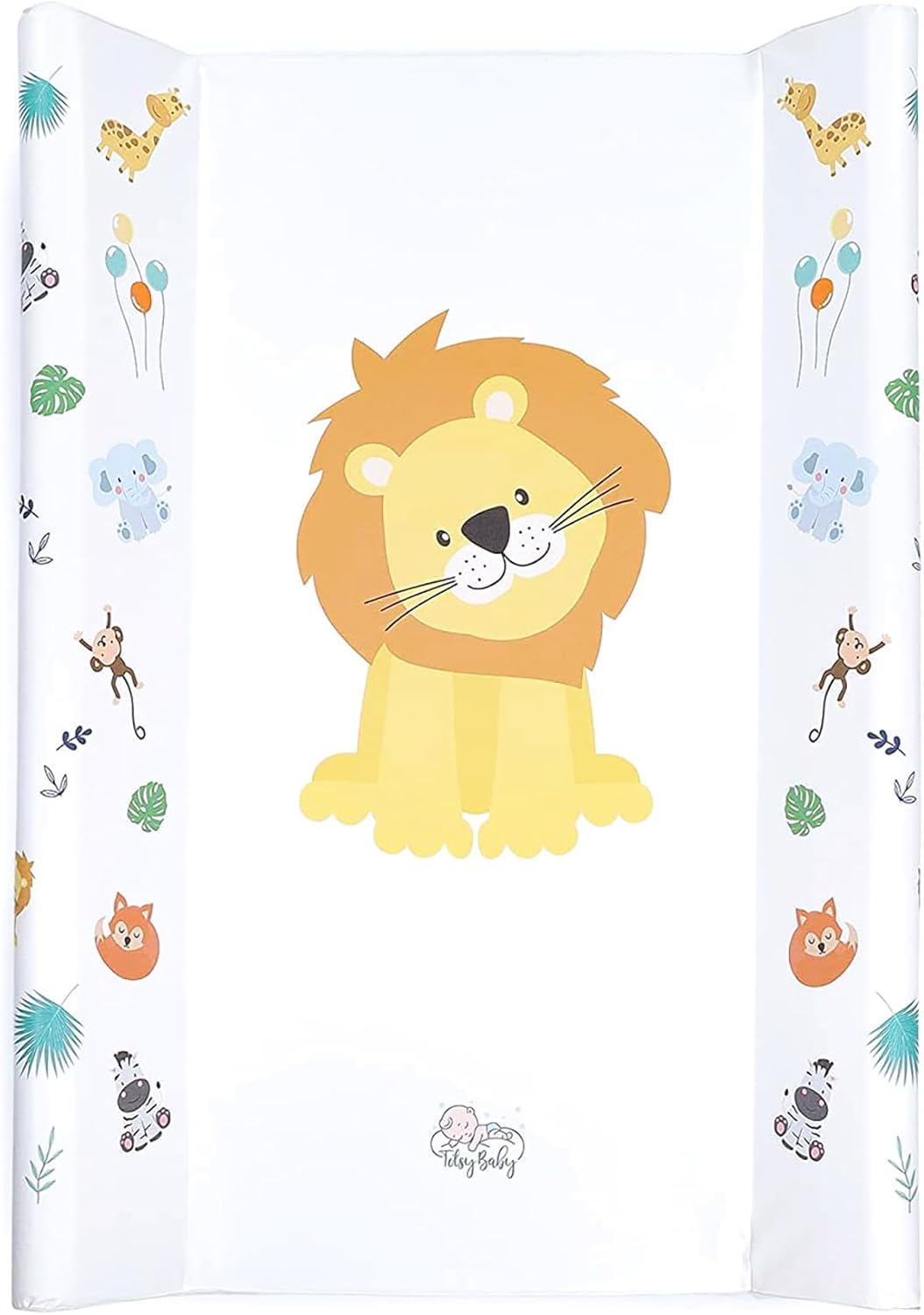 Matelas a langer bebe 70x47 cm - table à langer avec tapis imperméable et rigide pour commode Hemnes ou Malm facile à nettoyer 1 - Motif Safari 1 - Motif Safari 70 x 47 cm – Raidi