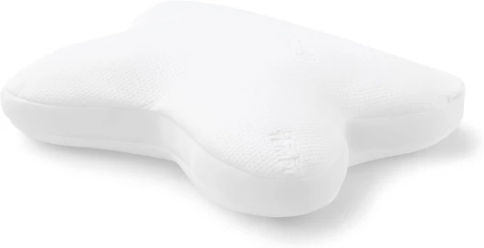 Ombracio Coussin de Couchage Ergonomique en Forme de Papillon, fermeté Moyenne, 60 x 50 x 10 cm, Blanc