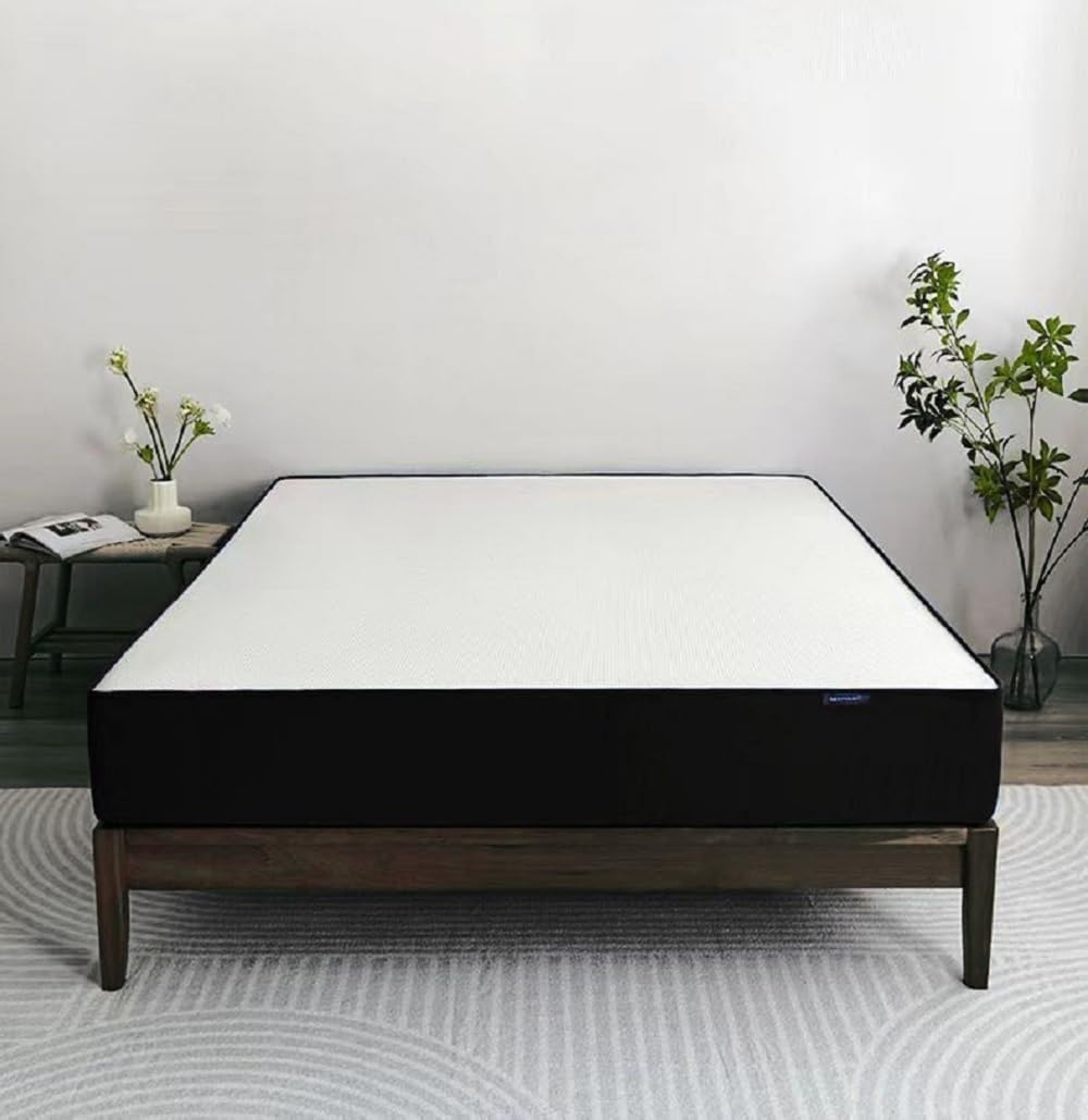 IZTOSS Matelas Mousse 160x200cm - 24cm epaisseur - Matelas Mousse 2 Personnes pour Adult - Excellent Soutien - Confort - Respirant (Noir-160x200x24CM)