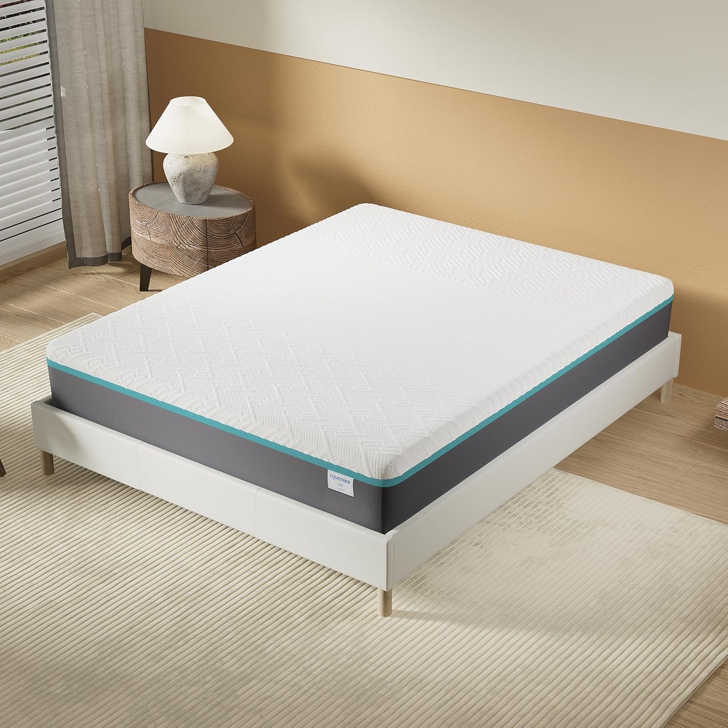 Matelas YPSILON « équilibré » 180x200cm - Technologie Hybride : Latex Naturel & Mémoire de Forme - Épaisseur 28cm - Soutien Tonique & RÉPARATEUR - Label sanitized(Anti bactérien/acarien) Équilibré (vert) 180 x 200 cm