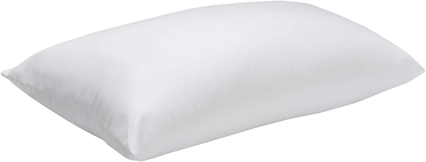 Home - Oreiller en fibre, traitement dermoprotecteur Aloe vera, faible fermeté, respirant, recommandé pour dormir sur le ventre 60x40cm