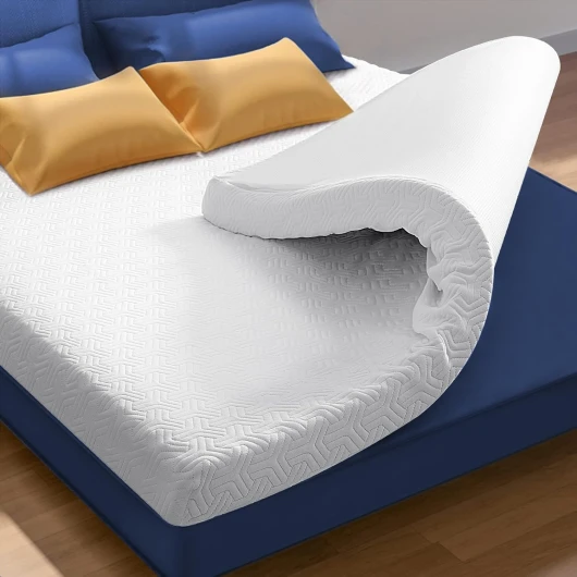 DUANDUAN Surmatelas 140 x 190 Memoire Forme - 7.5cm sur Matelas 2 Personnes 140x190,Epaisseur sur-Matelas pour Adulte Mémoire de Forme 140x190 cm avec Housse Amovible et Lavable - Blanc Blanc 140 x 190 cm