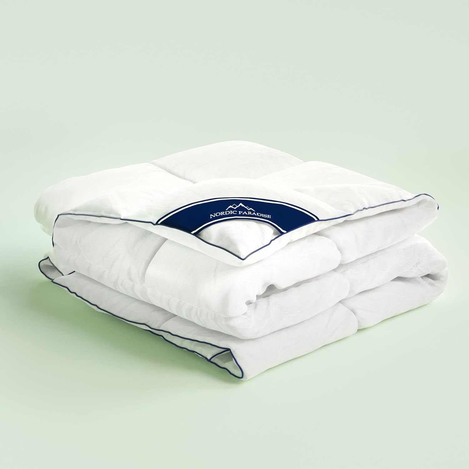 Couette en Duvet Deluxe - 140x200 cm - Été - légère - 90% Duvet de Canard Blanc Français - Enveloppe Coton Anti-Acariens Été - légère 140 x 200 cm