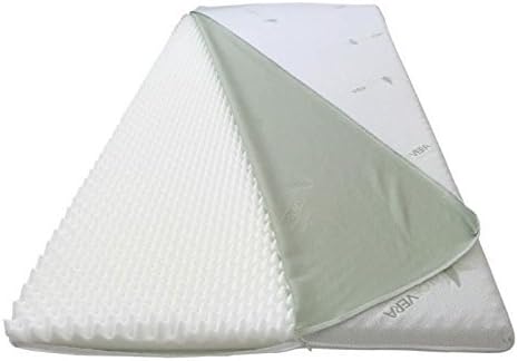 Dinaflex SURMATELAS 75X190 en MÉMOIRE Relax Effet Massage Hauteur 3 CM ORTHOPÉDIQUE, ANTIALLERGIQUE, ANTIACARIEN, COMPLÈTEMENT DÉHOUSSABLE, Housse en Aloe Vera.