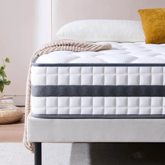 Twirest Matelas 140x190x22 cm Matelas Hybride en Mousse à mémoire de Forme à Ressorts ensachés,Durable et Doux pour la Peau, Durable et Respirant (140x190x22) 140x190x22 22CM