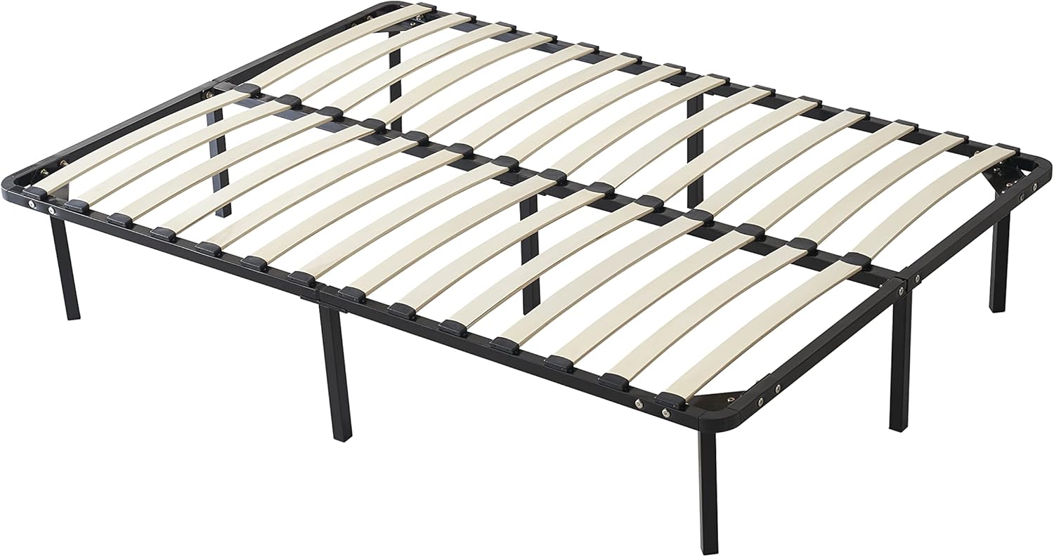 Sommier Cadre à Lattes KITLAT - Pieds Inclus (160x200cm)
