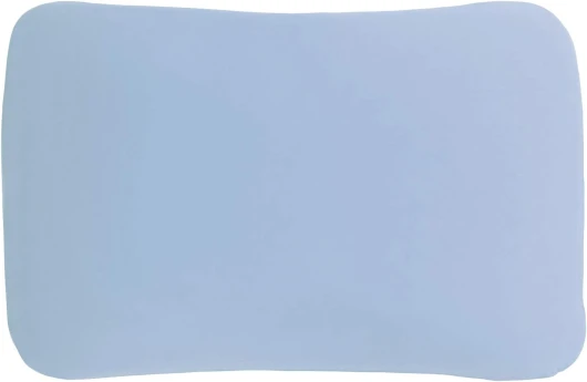 Edda Lux Housse destiné à Tempur Symphony et Tempur Arch S/M Oreiller 63 x 43 cm, Taie d'oreiller en Jersey Doux avec Fermeture éclair, 100% Coton, Bleu Clair