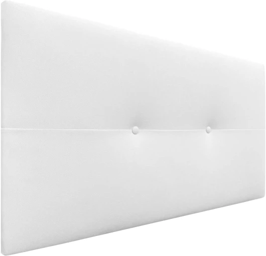 DHOME Tête de lit en Similicuir ou en Tissu AQUALINE Pro Haute qualité d'ameublement Gamme DE Couleurs Nouvelles Tête de lit Deluxe (Tissu Blanc, 110x50cm (Lits 80/90/105)) Tissu Blanc 110cm (lits 80/90/105)