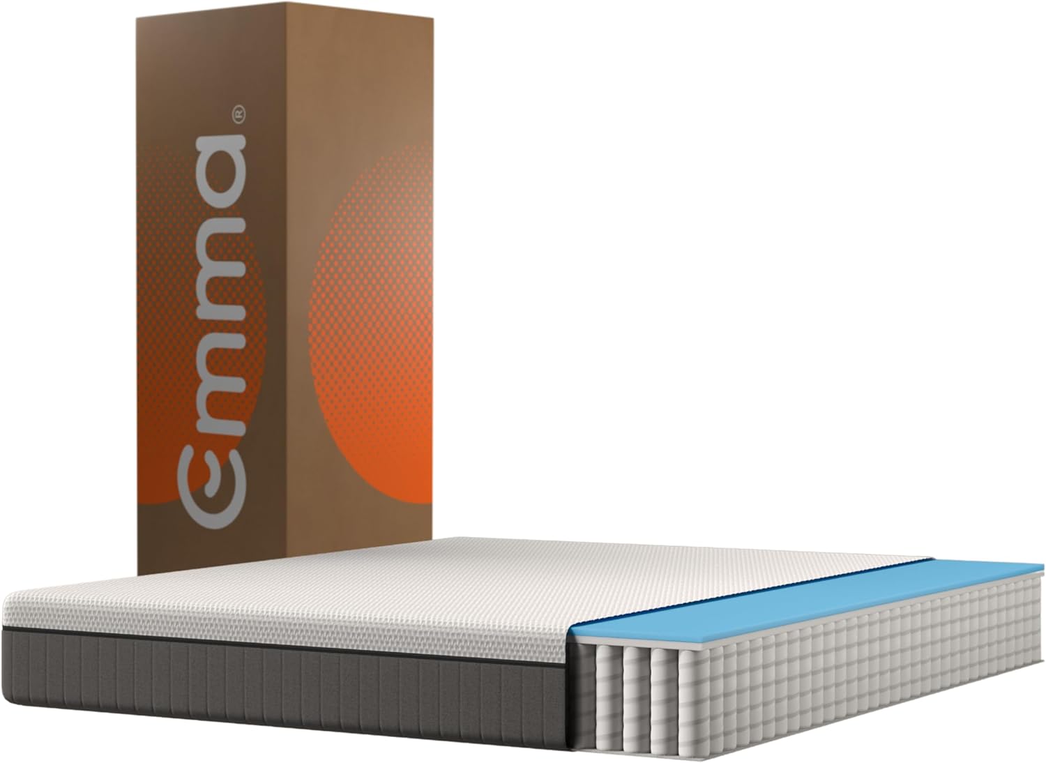 Matelas Hybrid II - Mousse à mémoire de Forme et Ressorts ensachés - 140x190 cm - Hauteur 25cm - Moyen-Ferme (H7) - Soutien à 7 Zones - Ergonomique - Ultra-Respirant - Durable - Housse Lavable Nouveau modèle 140 x 190 cm