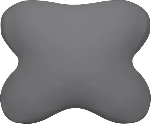 Edda Lux Housse destiné à Tempur OMBRACIO Oreiller 60/56 x 50/48 cm, Taie d'oreiller Douce en Jersey pour Coussin de Forme Papillon, 100% Coton, Ardoise