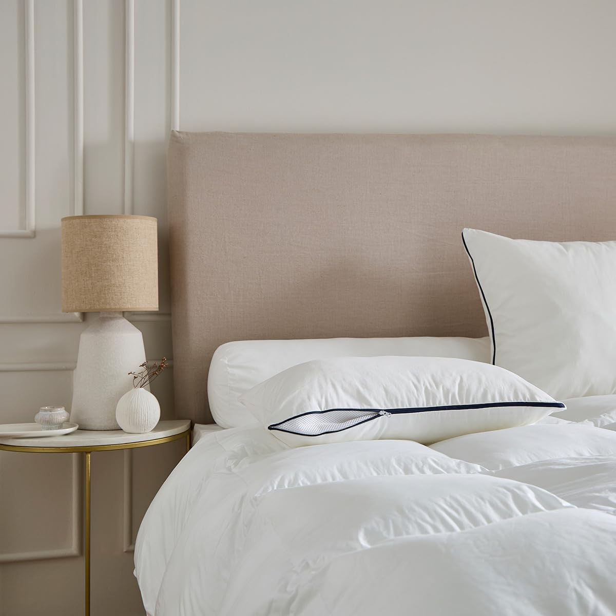 DROUAULT - Oreiller Hauteur Réglable - Mémoire de Forme 60/60 Blanc