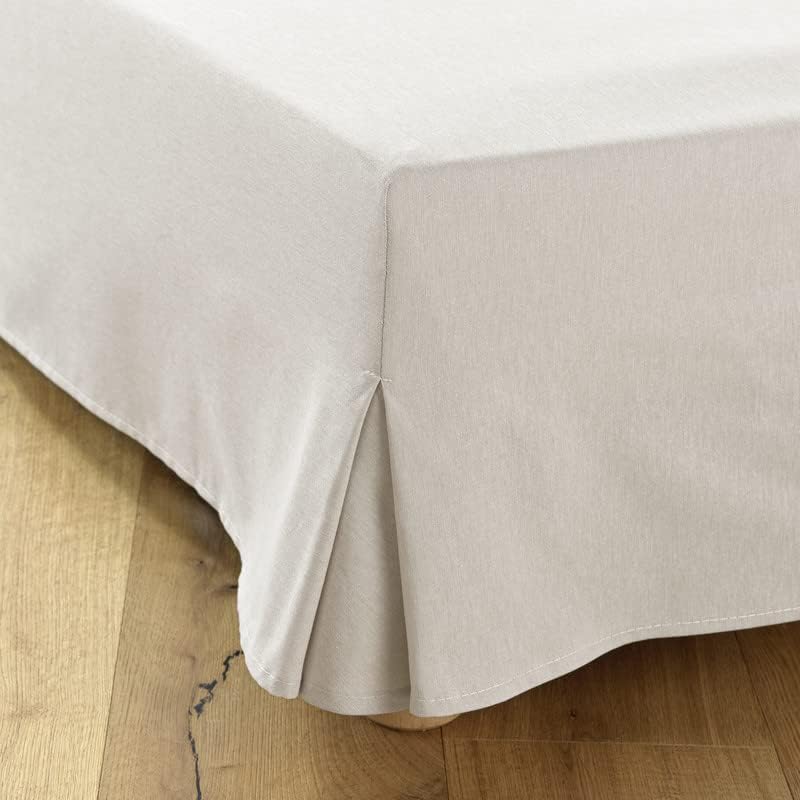 Cache sommier 160x200 Beige 160 x 200 x 30 cm Beige